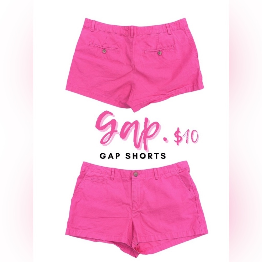 ➰ Gap Shorts • Pink • Size 10 • 3” Inseam • 100% Cotton 🌸